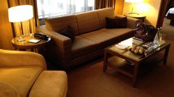 a couch and a table in a room