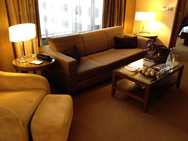 picture of hotel sitting area