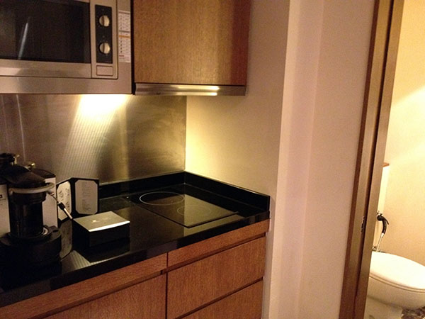 picture of hotel kitchenette