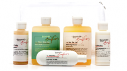 a group of bottles of shampoo