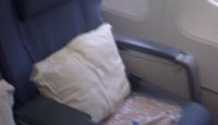 a seat on an airplane