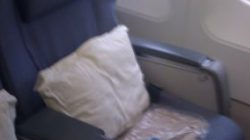 a seat on an airplane