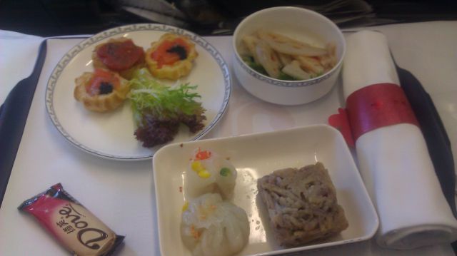 China Southern Business Class meal