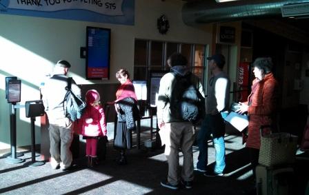 picture of TSA area at Santa Rosa airport