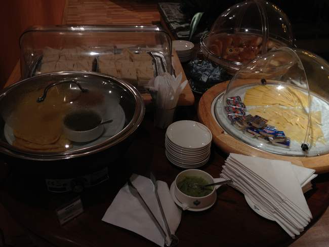 food on a table