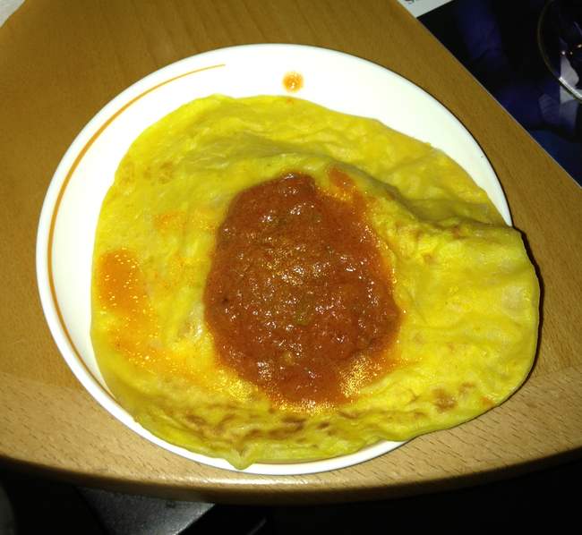 a plate of food on a table