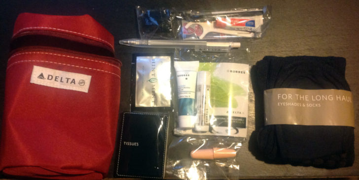 Delta Transcontinental Business Elite amenity kit