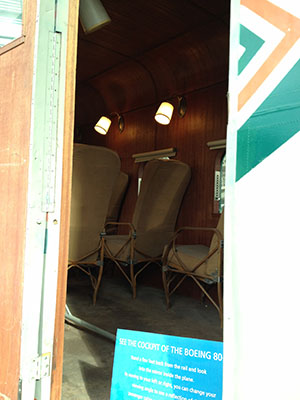 picture of interior of Boeing 80A-1 plane