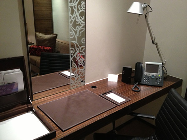 picture of hotel desk