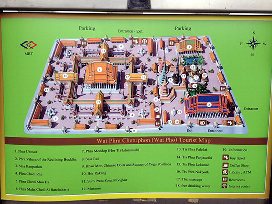 Wat Pho map