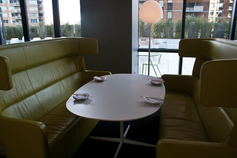 a table with plates on it