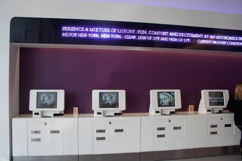 a row of white computers