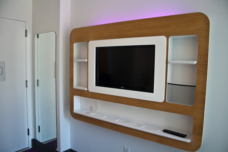 a tv on a wall
