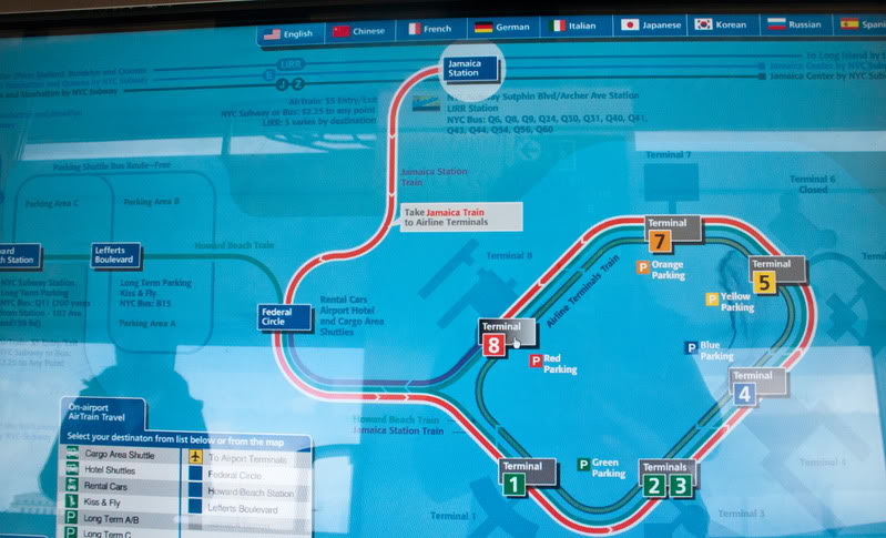 a map of a train station