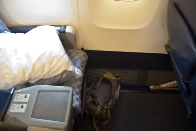 a seat on an airplane