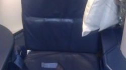 a seat belt on a seat