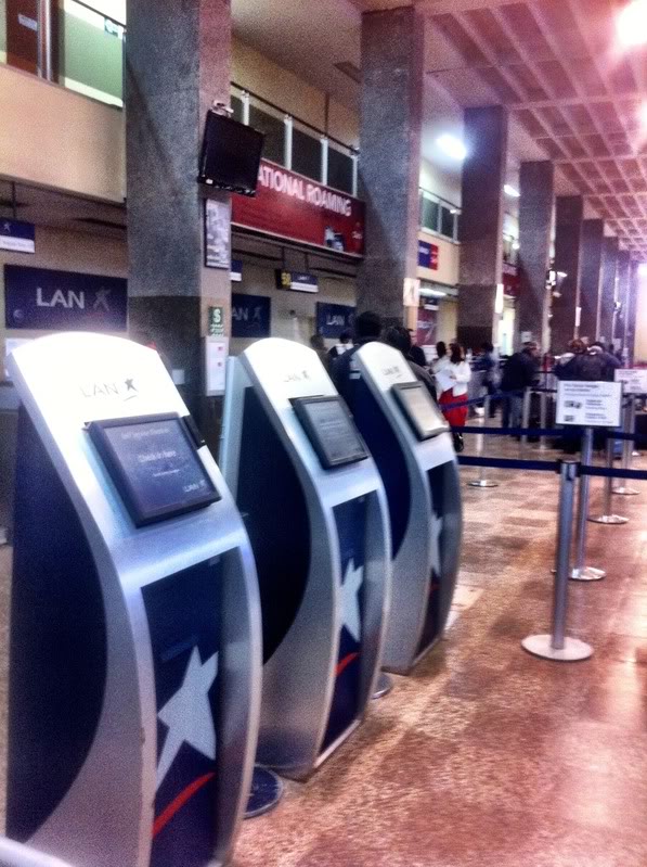 a row of kiosks in a terminal