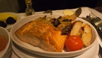 a plate of food on a table