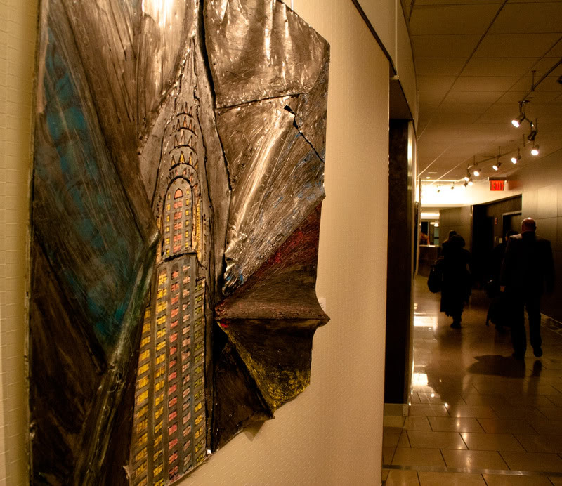 a art on a wall