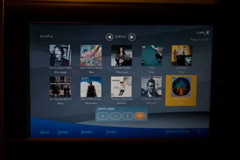 a screen shot of a music player
