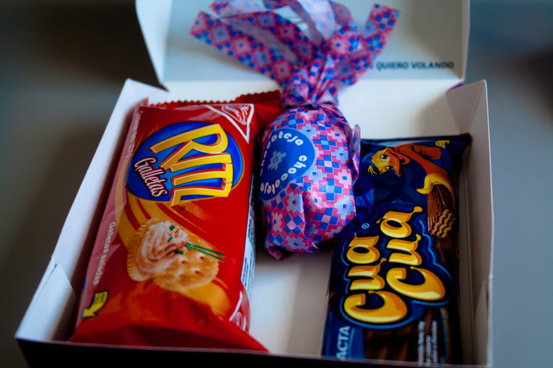a box of candy and cookies