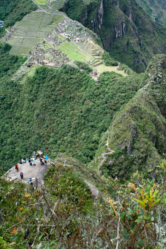 a group of people on a mountain