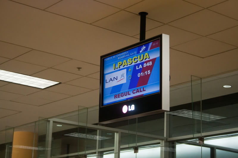 a screen with a blue and white text