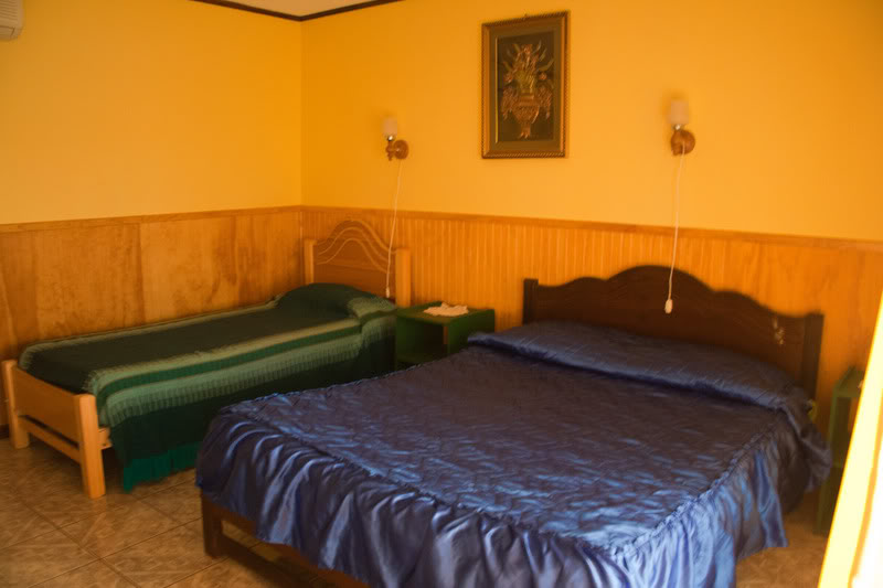 two beds in a room