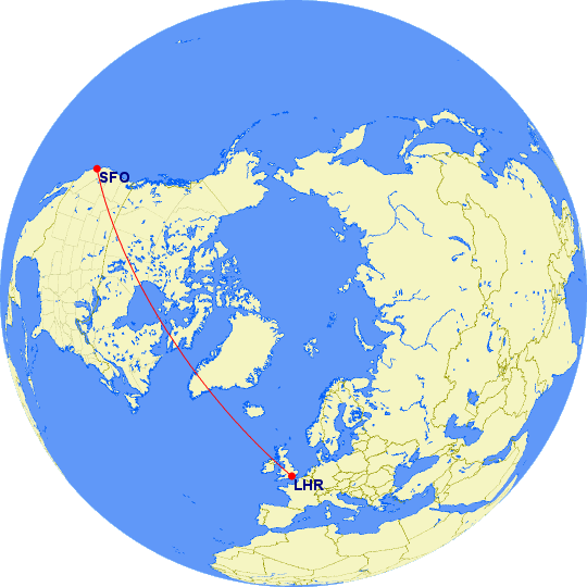 SFO-LHR Polar