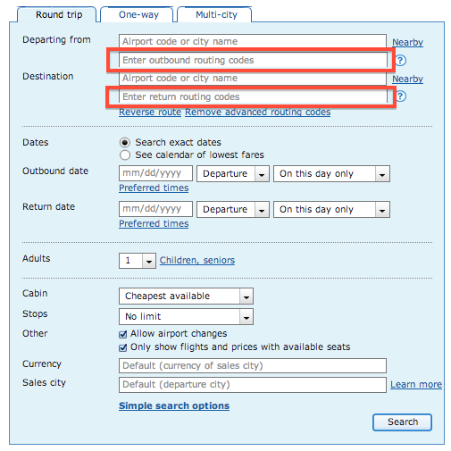 Advanced Routing ITA