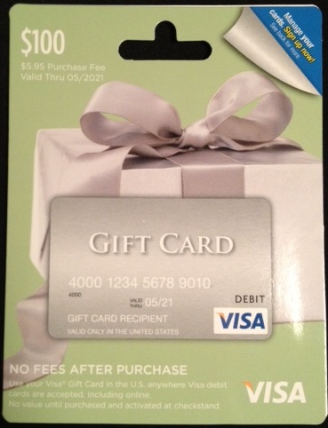 Visa $200 Gift Card (plus $6.95 Purchase Fee)