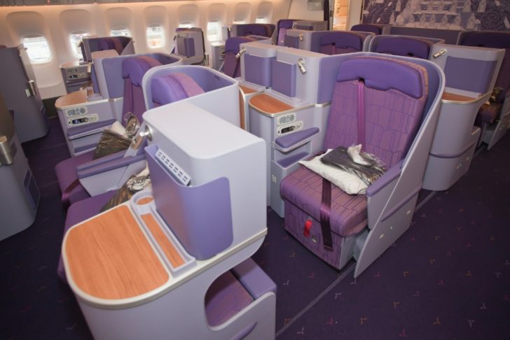 Thai 777-300ER Business Class. Photo by Liem Bahneman/NYCAviation