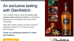 Complimentary Glenfiddich Tastings at ORD United Club