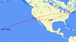 Mileage Run from New York to Honolulu