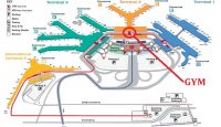 a map of the airport