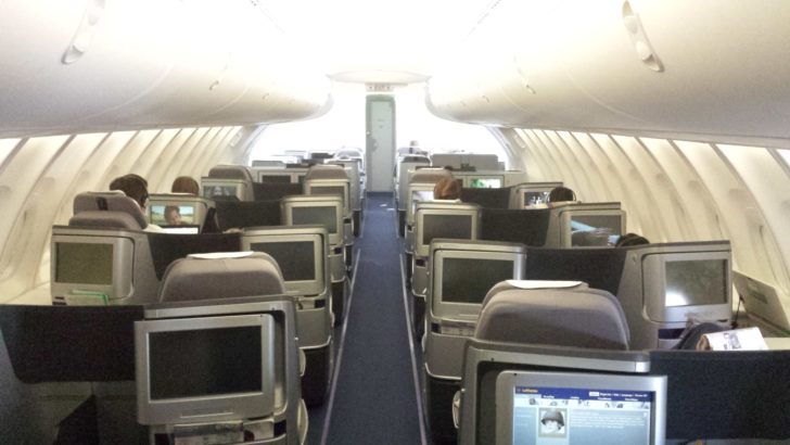 Lufthansa Business class upper deck