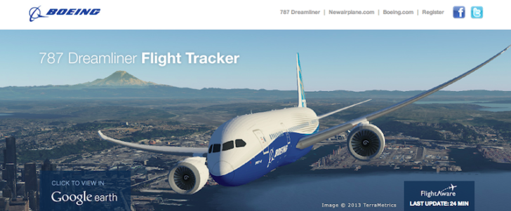 Dreamliner Flight Tracker