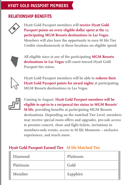 Hyatt-MGM Benefits