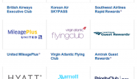 a screenshot of a group of logos