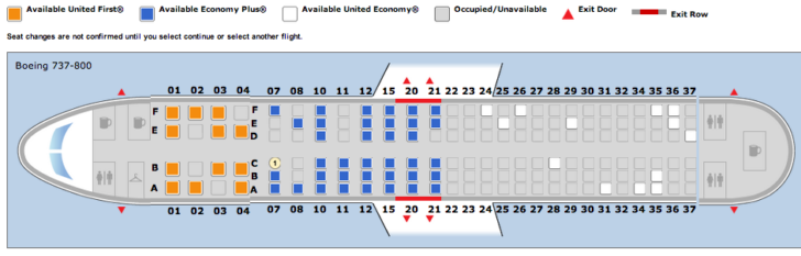 United seat map