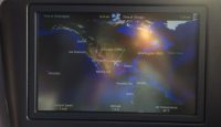 a map on a screen