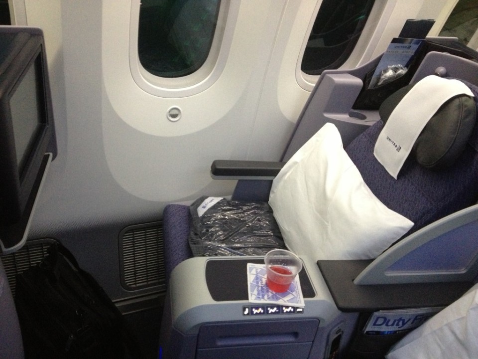 a seat on a plane