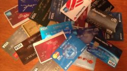 a pile of credit cards