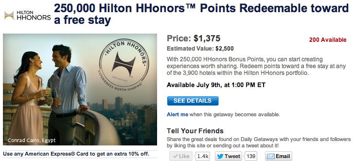 Hilton Daily Getaways