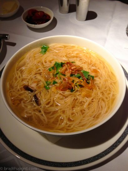 a bowl of noodle soup