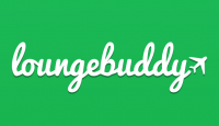 a green and white text