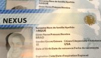 close up of a passport
