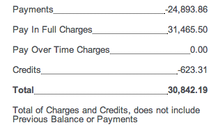 Amex Spend Summary YTD