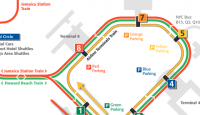a map of a train station