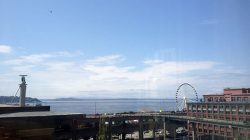 a view of a city from a window